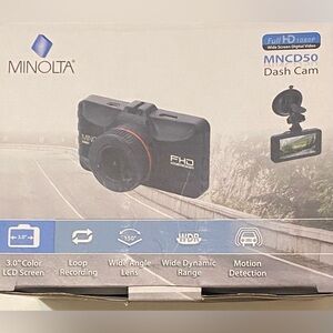 Minolta MNCD50 Dash Cam with LCD Screen